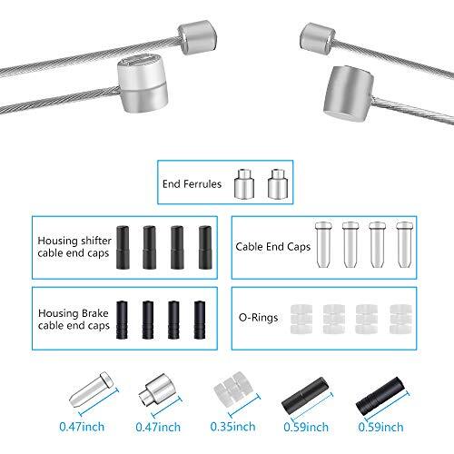 4PCS Bike Brake Cable Shifter Cable Bicycle Gear Cable Wire for Mountain Bike…