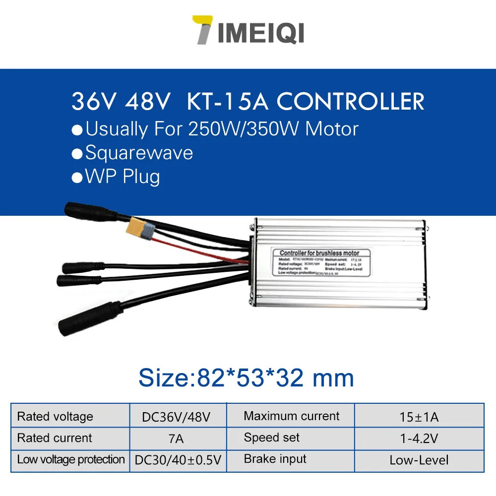 Electric Bike Controller 36 48V 250W-1500W Brushless Controller KT LCD Display