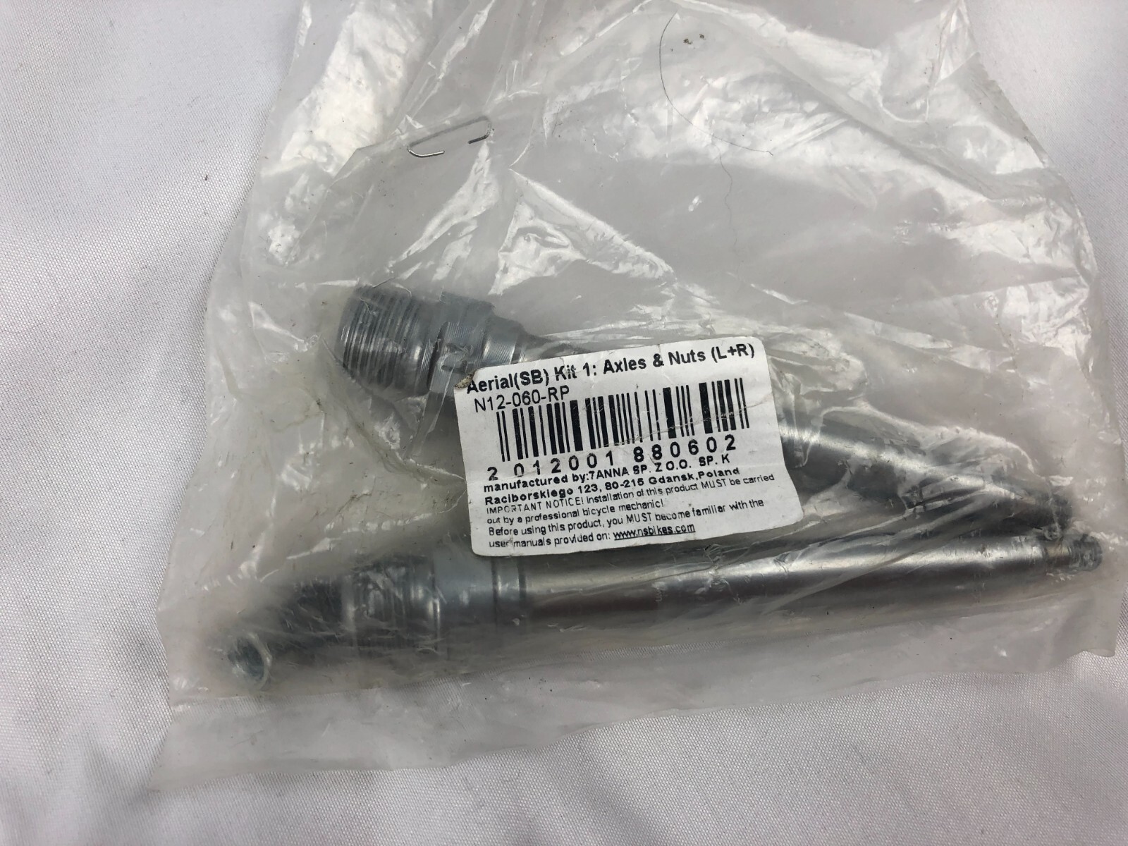 NS Bikes Radiance Pedal Rebuild Kit 2 Axles Left & Right