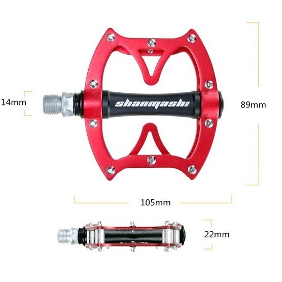 Aluminum Road MTB Mountain Bike XC Bicycle Pedal Flat Platform Pedals CA130