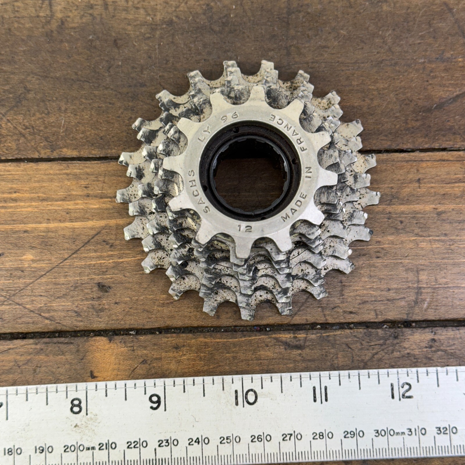 Vintage Sachs Maillard LY 96 21t Freewheel 21 Tooth 7 Speed 12 Tooth Brown Campy