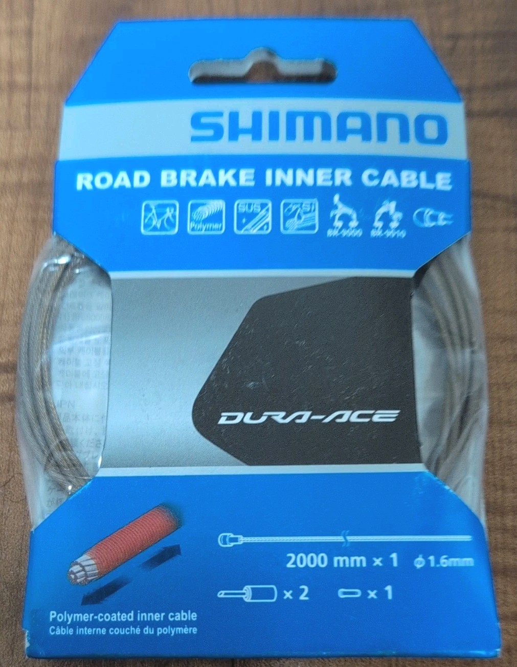 Shimano🚴Dura-Ace BC-9000 Polymer Coated Stainless Road Brake Cable 1.6 x 2050mm