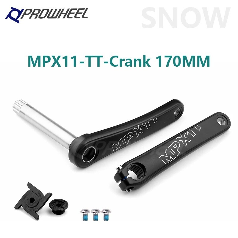 Snow Bike Crankset 170mm 30/32/34/36/38/40/42T with Sprockets Bottom Bracket BB