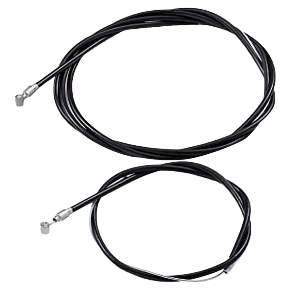 1 Set Reusable Bike Brake Cable Kit Black Stainless Steel PVC Universal Fit