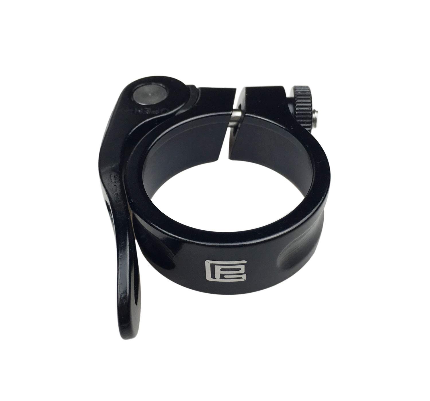 PLATT Bicycle Seatpost Clamp Quick Release Aluminum 34.9mm Black