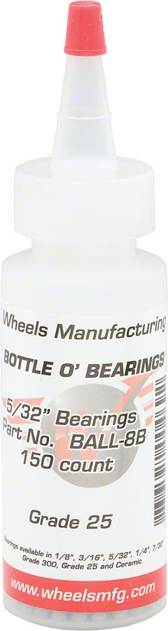 Wheels Manufacturing Grade 25 5/32″ Loose Ball Bearing: Bottle of 150