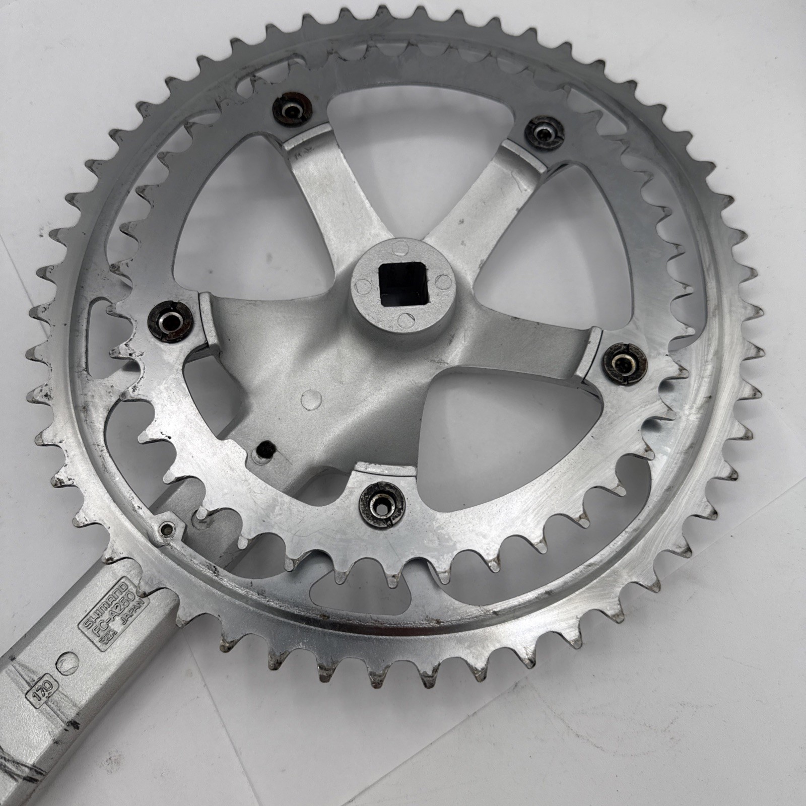 Shimano EXAGE Motion Crankset 170mm BIOPACE Double 52/ 40 Square Taper Fc-a250