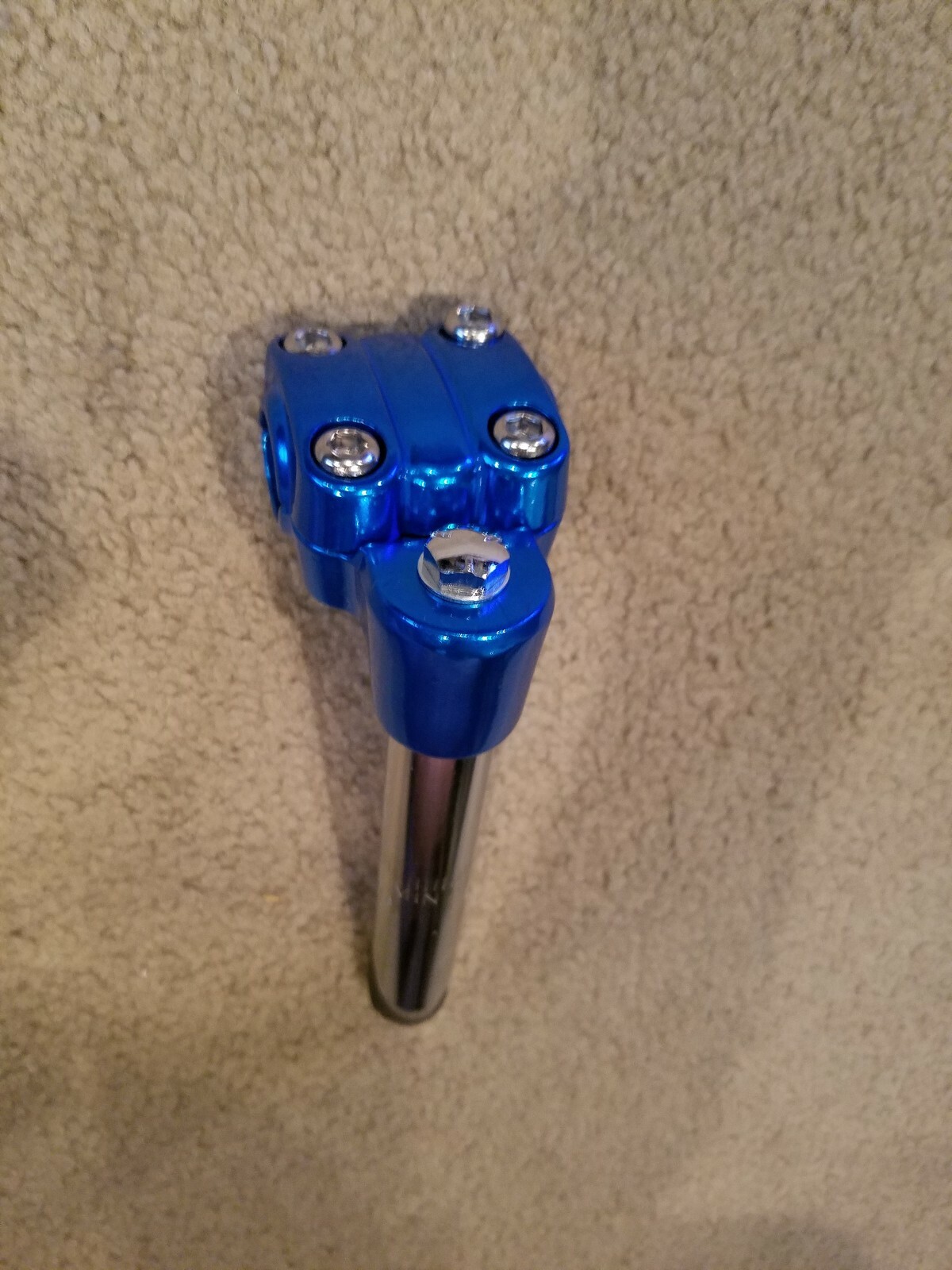 NEW BMX FREESTYLE BICYCLE GOOSENECK STEM 22.2mm BLUE,