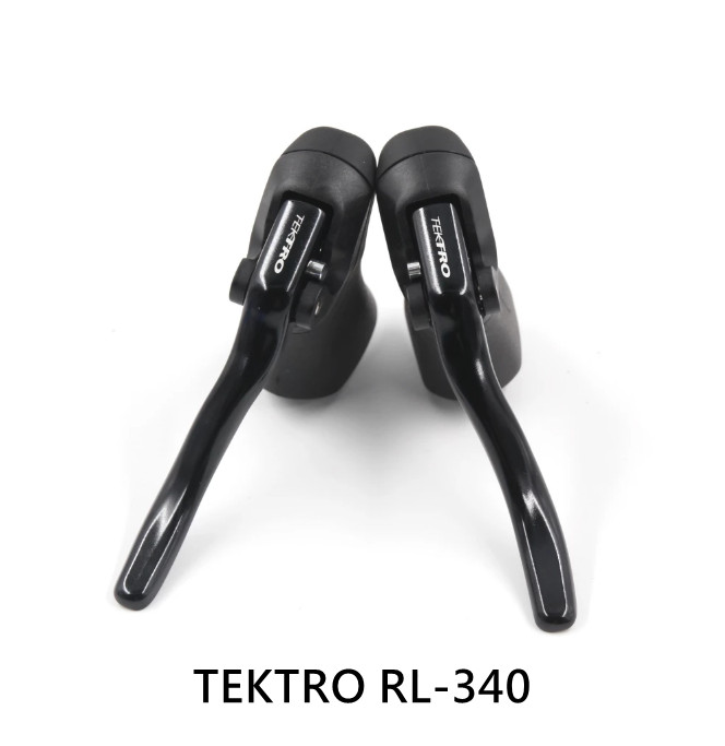 TEKTRO RL340 Aero Lever , Road Bike Brake Levers (All Black)