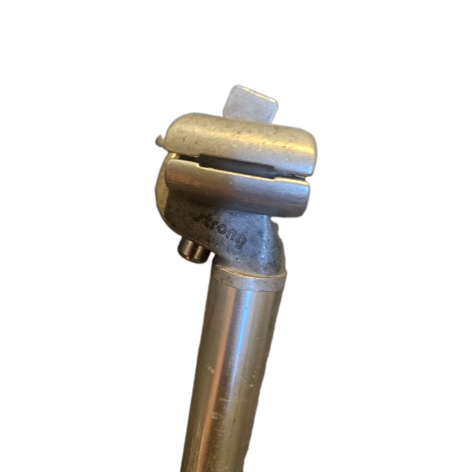 Strong SP200 Aluminum Plain Bicycle Seatpost 26.4mm Silver w/ Saddle Clamp Head