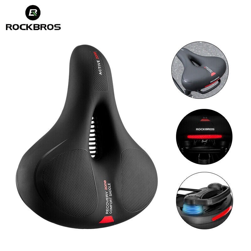 ROCKBROS Bike Seat Comfort Saddle Mountain Bicycle Soft Wide Bike Seat Cushion
