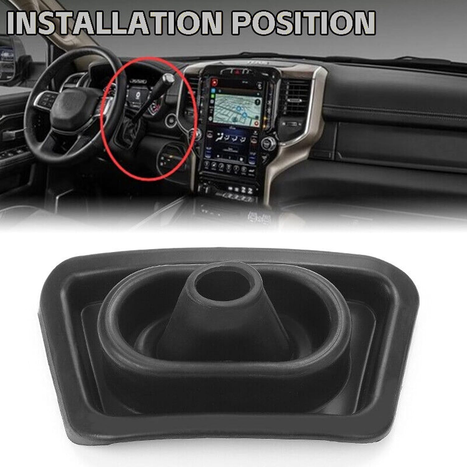 Gear Shift Lever Boot Compatible with Ram Pickup Truck Ram 1500 2011-2013 Ram