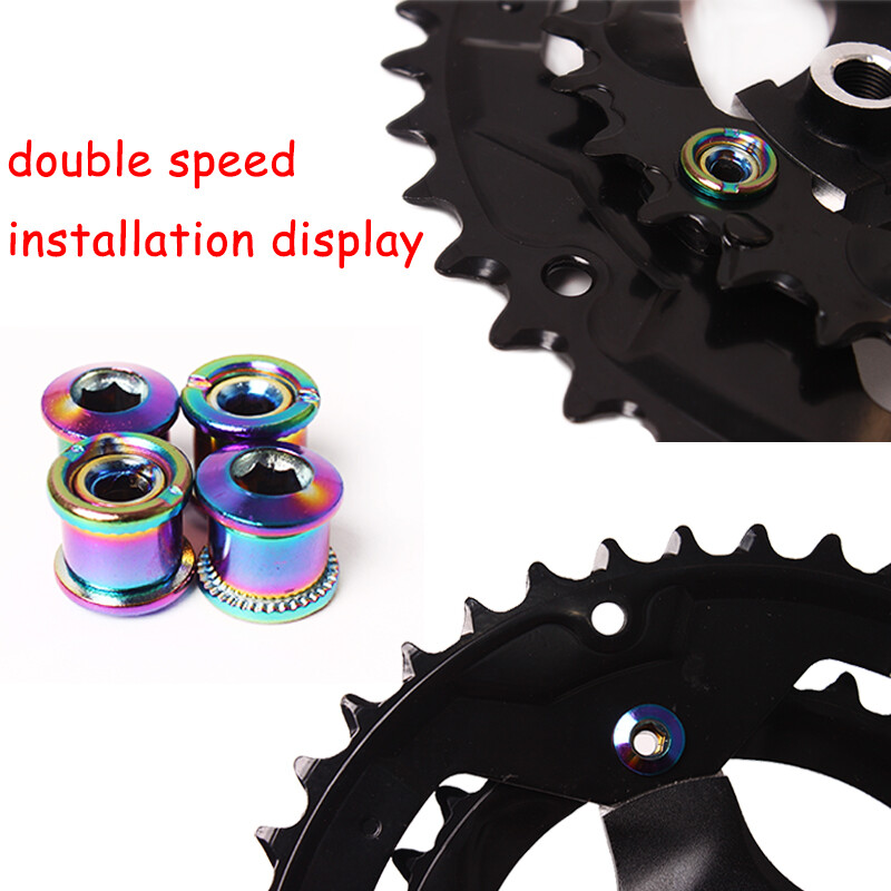 4/5PCS MTB Bike Chainring Bolts Single/Double/Triple Crankset Chain Ring Screws