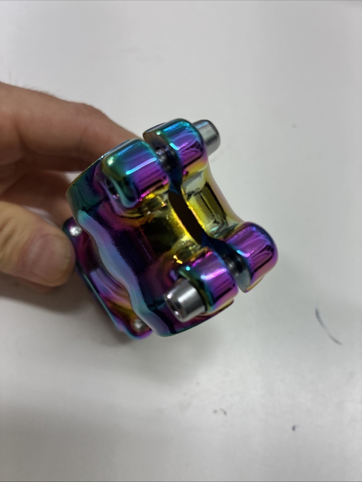 Anodized oil slick stem 60 mm 1 1/8 inch 31.8 +/-6 degree road mountain bike