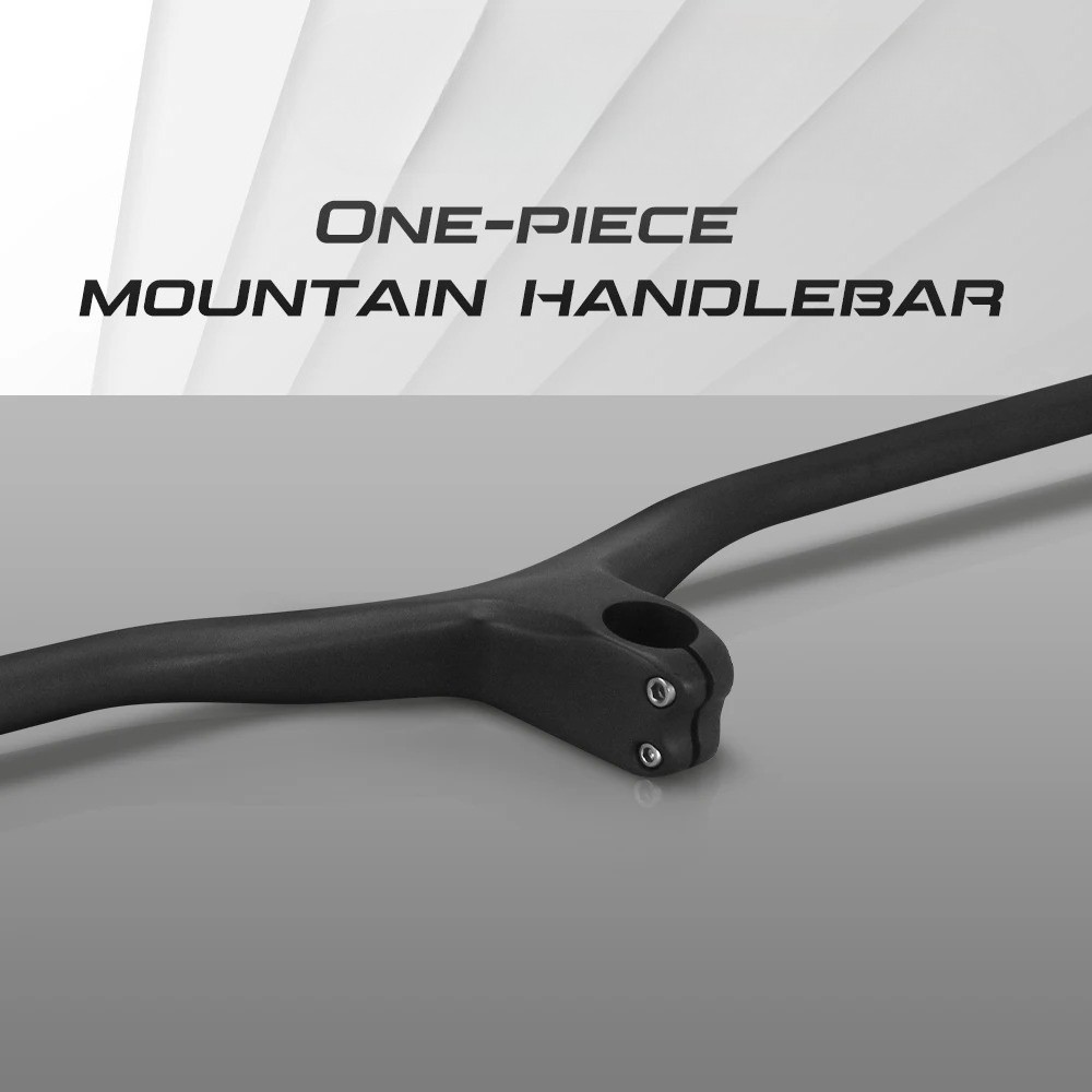 Integrated MTB Carbon Riser Handlebar 7 Degree Downwill Flats Bar 760/780/800mm
