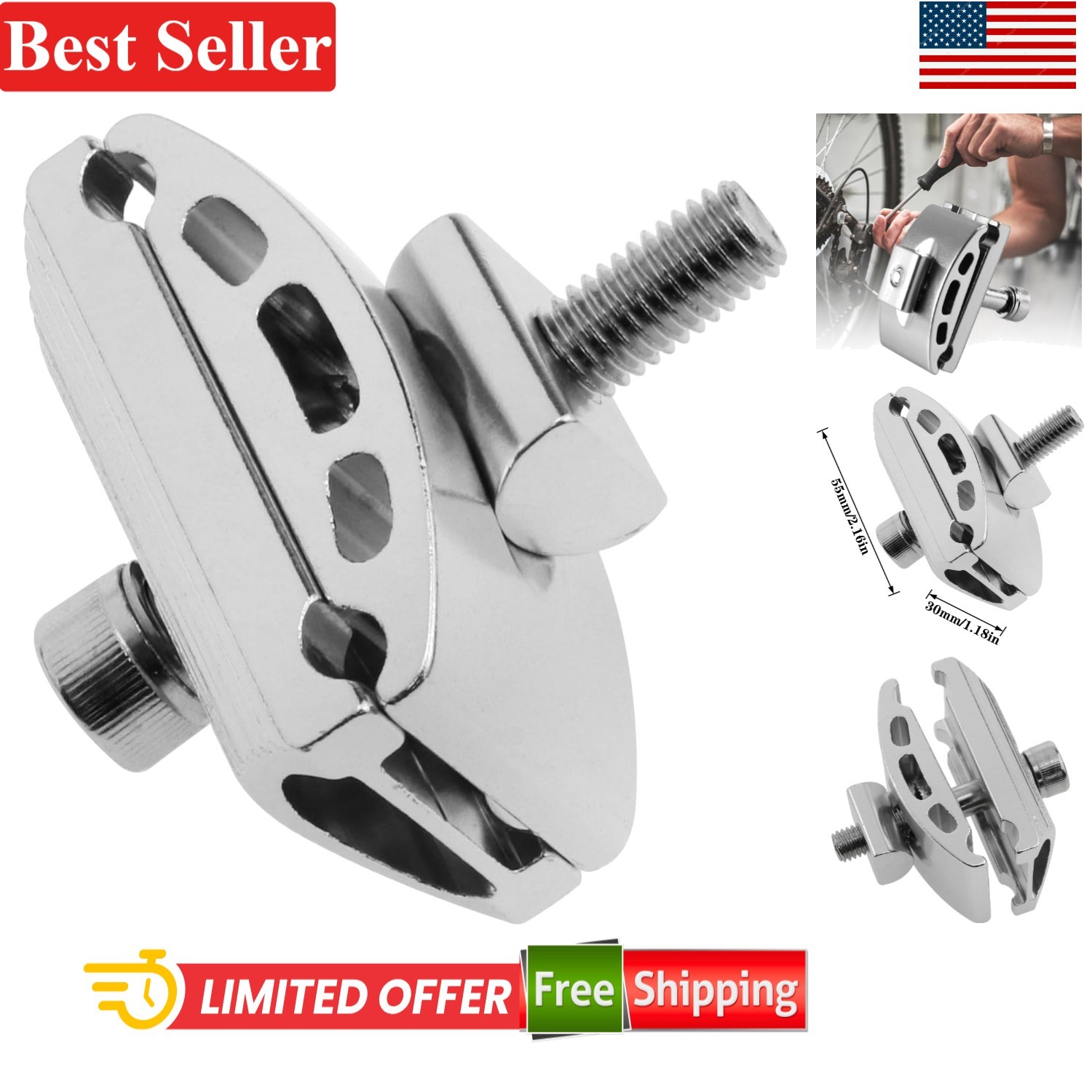 Lightweight 71g Bicycle Seatpost Head – Rust-Resistant Aluminum for Stability