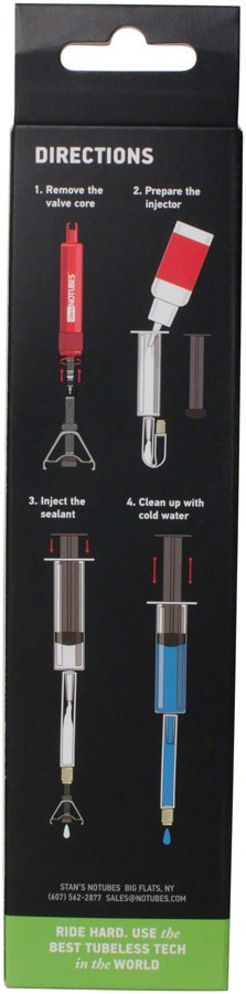 Stan’s NoTubes Tire Sealant Injector Syringe – Presta, Schrader