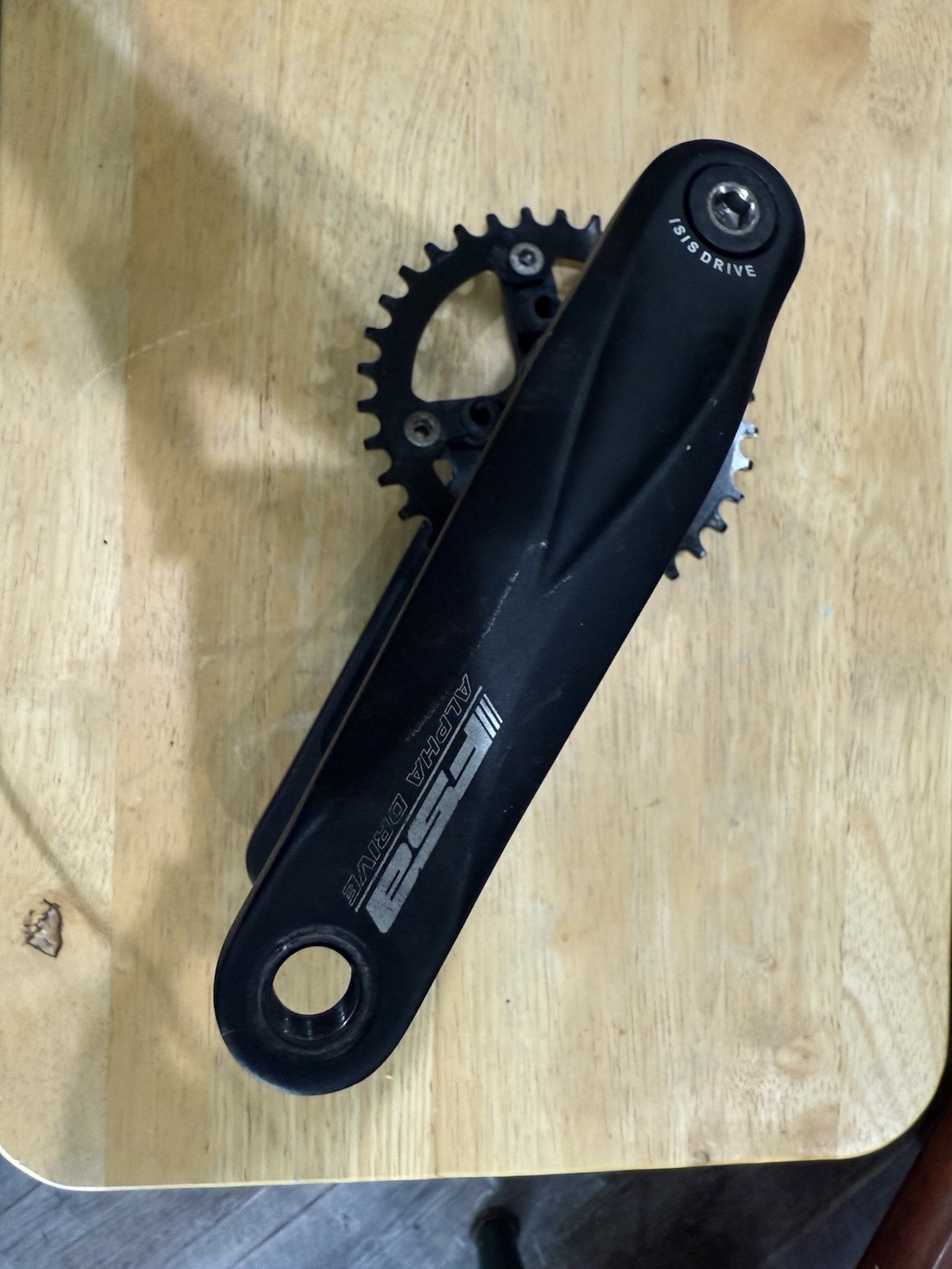 FSA ALPHA DRIVE CRANKSET 175mm With BB NARROW WIDE 34 Tooth Crankset
