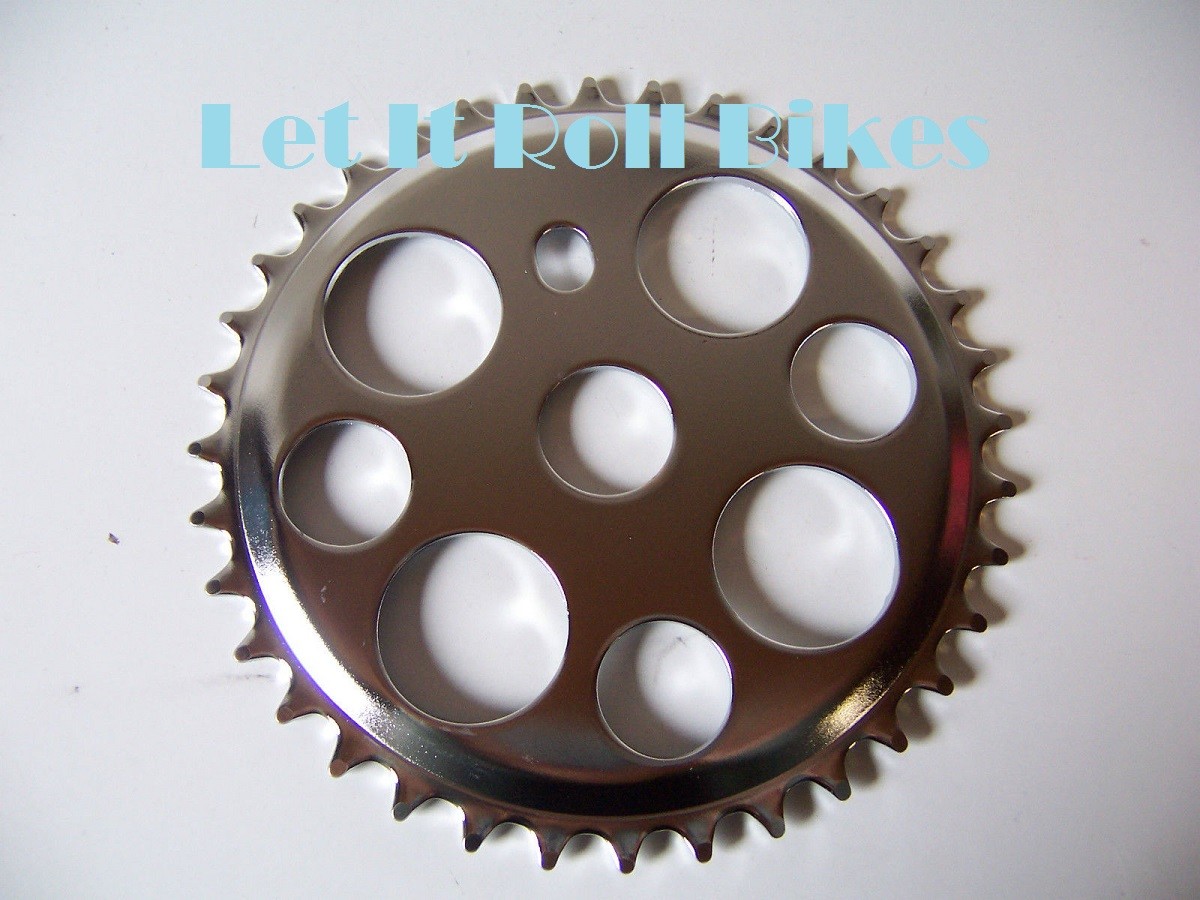 BICYCLE CHAINRING CHROM 36T LUCKY 7 BMX BEACH CRUISER LOWRIDER CHOPPER MTB