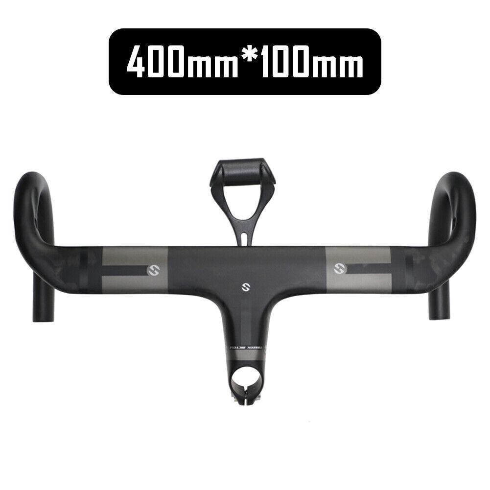 UD Integrated Bar Stem Road Bike Handlebars Carbon Fiber 28.6mm*400/420/440mm