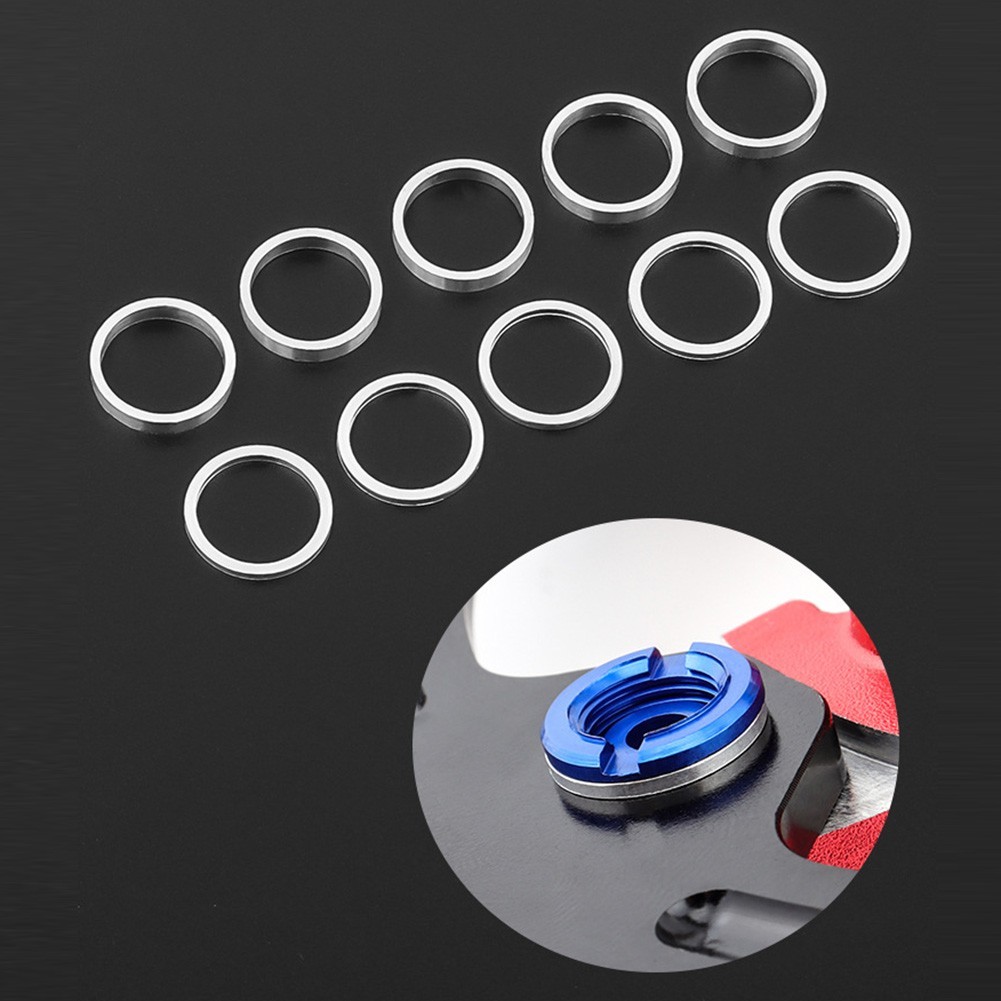 Bicycle Chainring Bolt Washers with Spacers for Single Double Speed Use