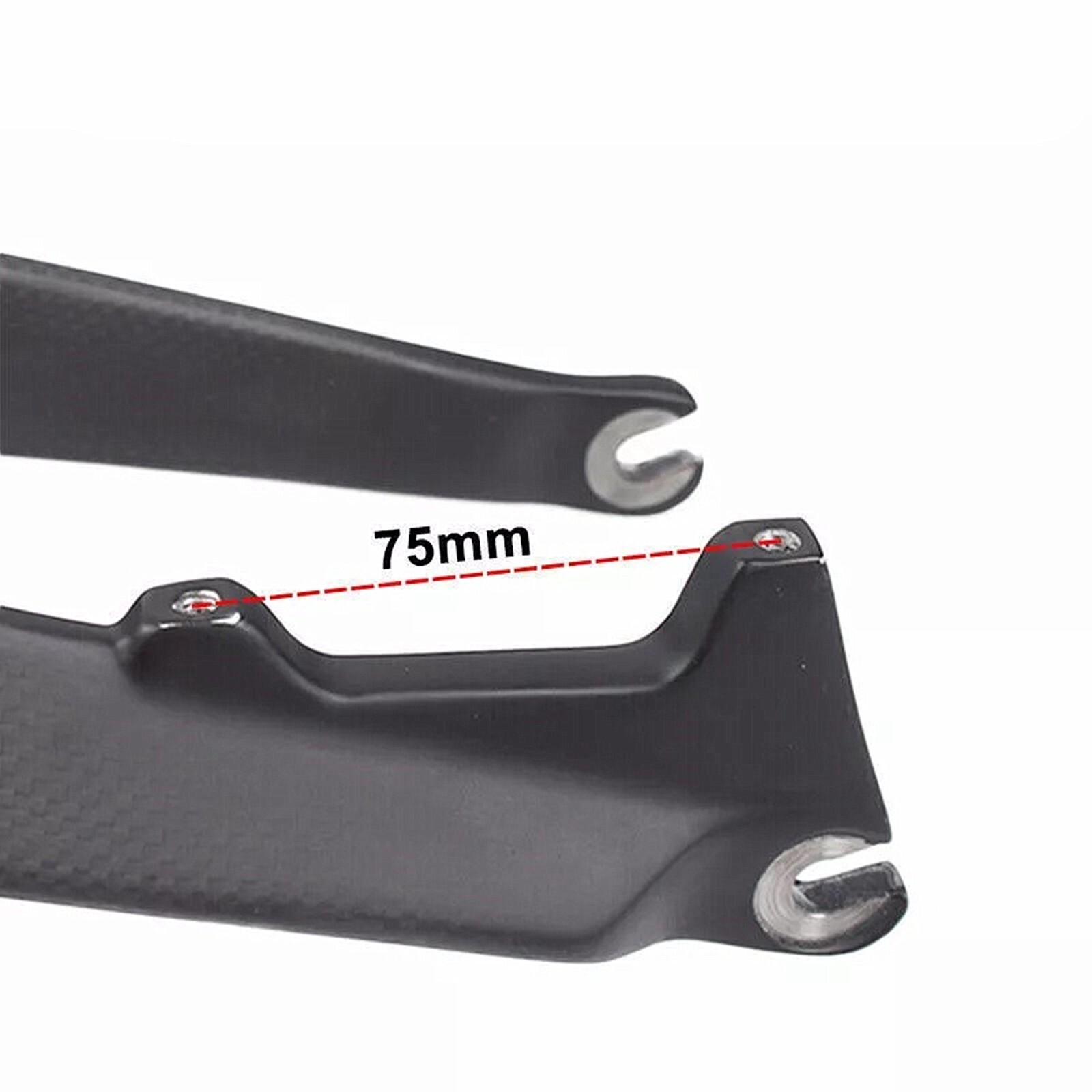 26″ TOSEEK 1-1/8″ Full Carbon Fiber MTB Fork Disc Brake Rigid Super Light Fork
