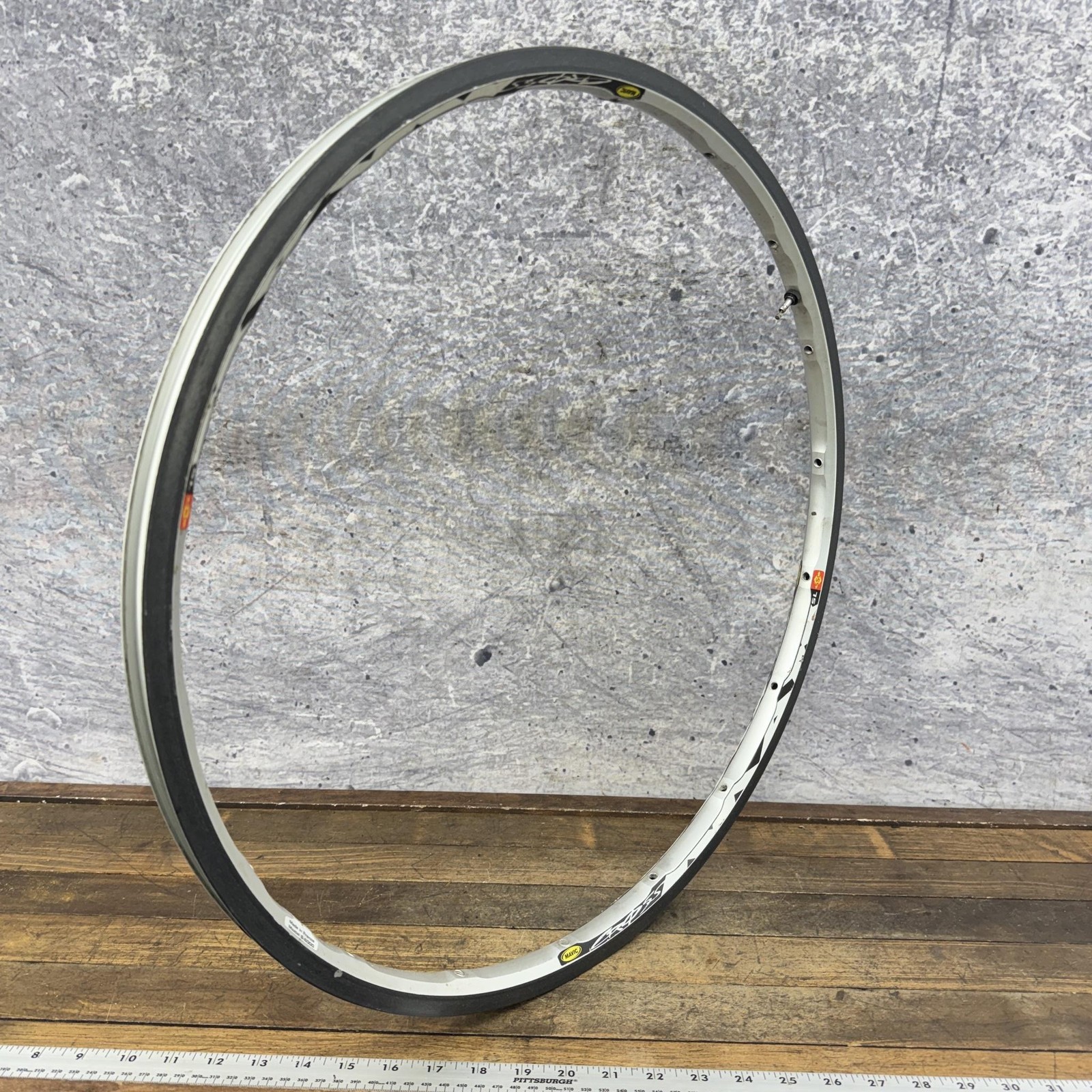 Mavic Cross 26in Rim 18H SL SSC Silver UST Tubeless Aluminum MTB Presta