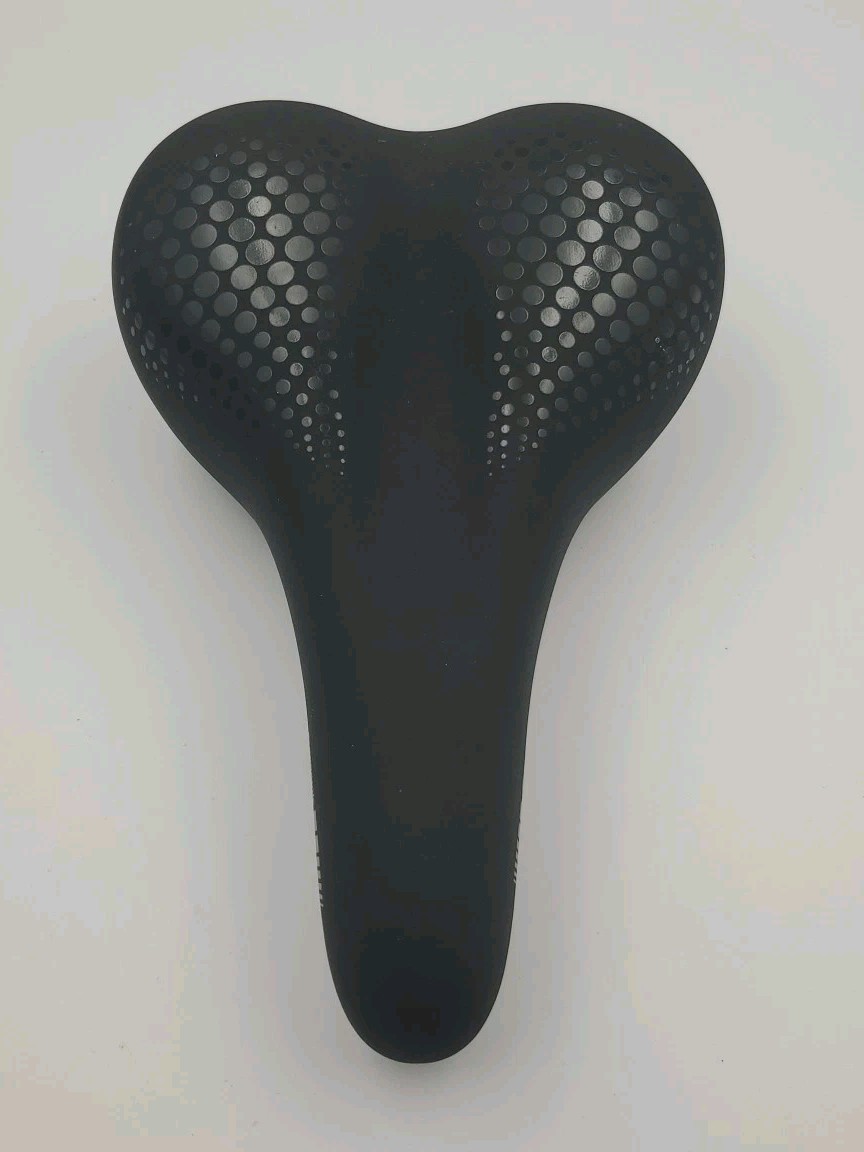 Delta Comfort Memory Foam Saddle Shock-Absorbing Steel Rails Black Preowned