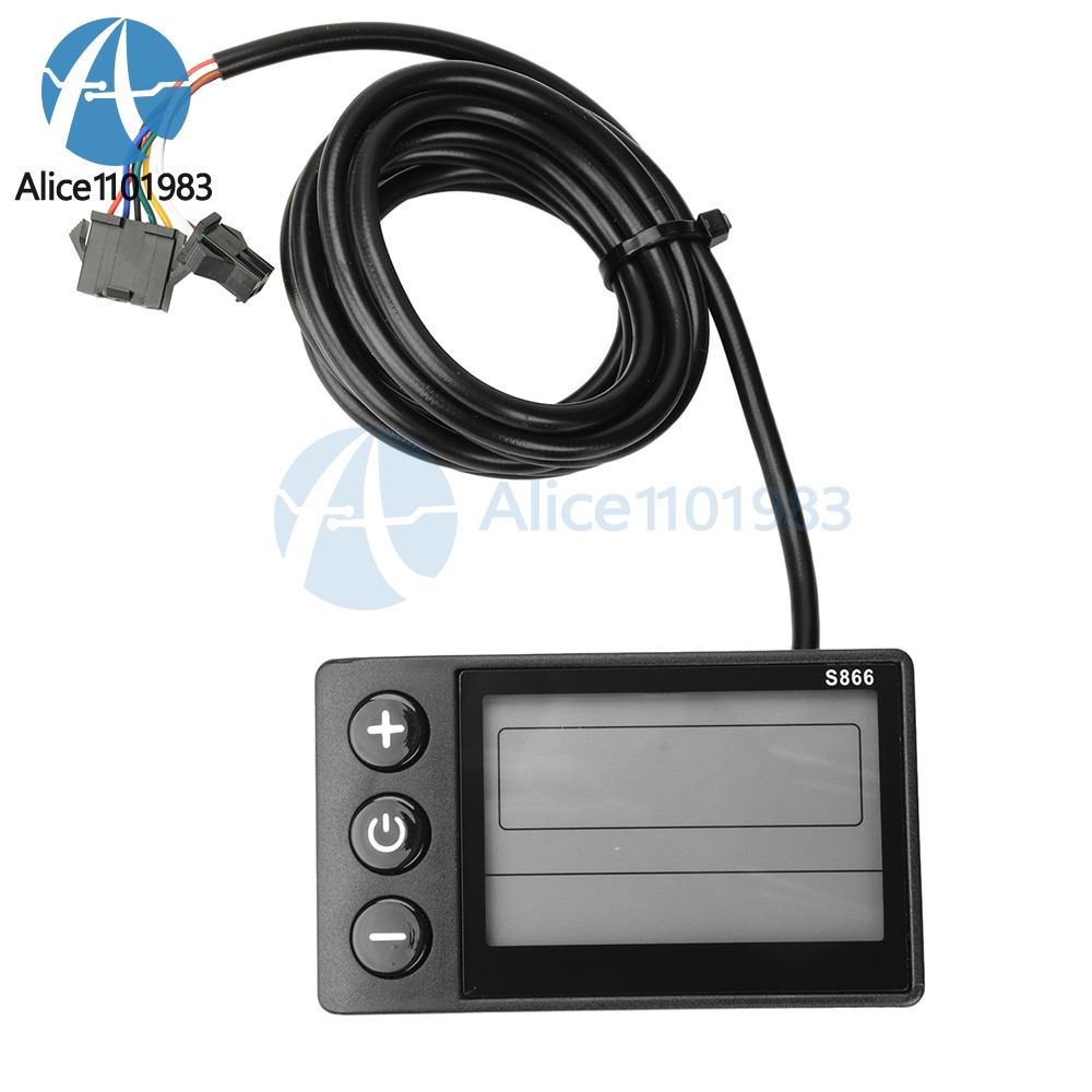 36V 48V 64V 40A 30A 20A Brushless Motor Controller E-Bike S866 LCD Display Meter