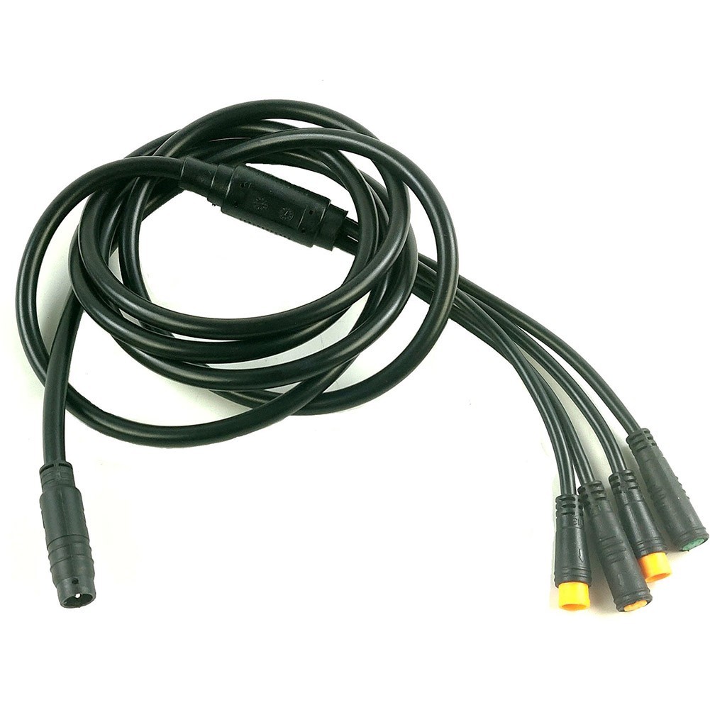 Brand New Extension Cord Electric Bicycle For Controller Waterproof 1 To 4