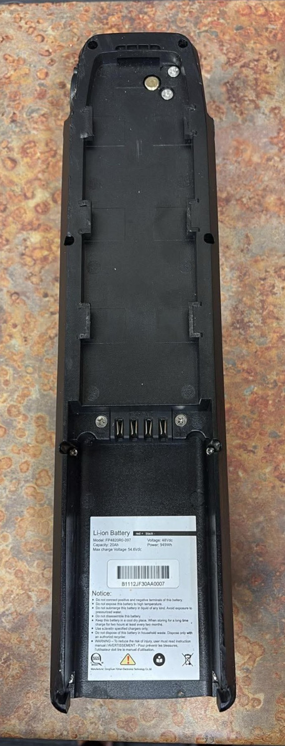 E-Bike Battery 48V 20Ah Electric Bike Lithium FP4820R0-097 Free Shipping