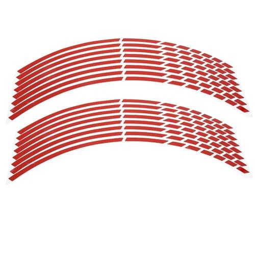 Reflective Wheel Rim Stripe Decal, 16pcs Bike Motorcycle 16 18inch Reflective