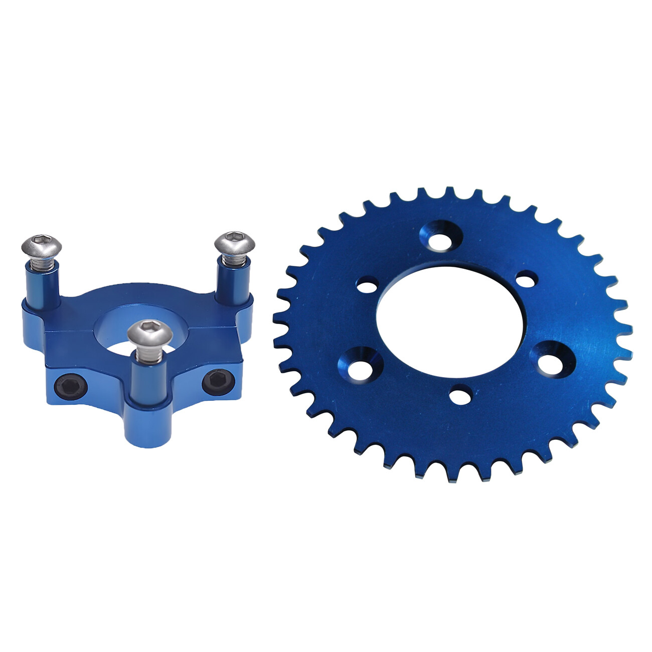 1.5″ CNC Blue 36T Racing Sprocket Assembly Kit For 80cc Gas Motorised Bicycle