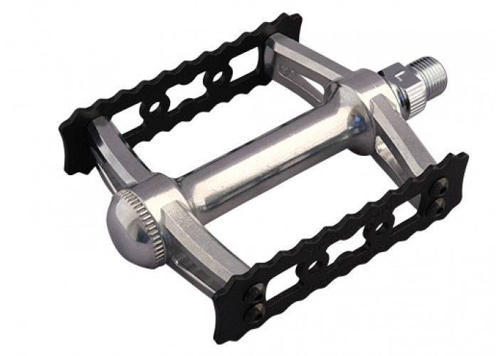MKS PEDAL MIKASHIMA SYLVAN GORDITO 9/16″ W94×L85 ALLOY PEDAL NEW BLACK /SILVER
