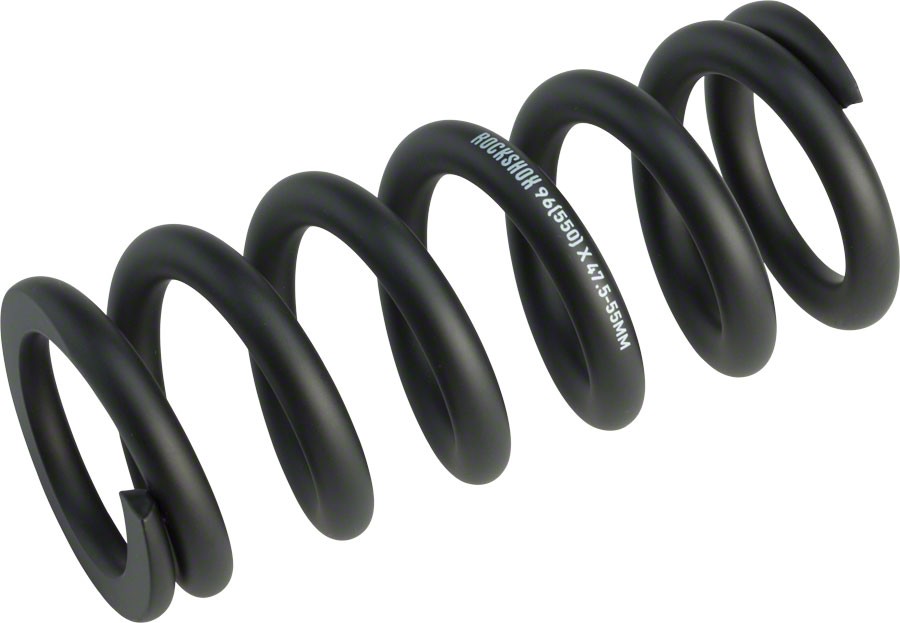RockShox Metric Coil Spring – Length 134mm, Travel 47.5-55mm, 550 lbs, Black