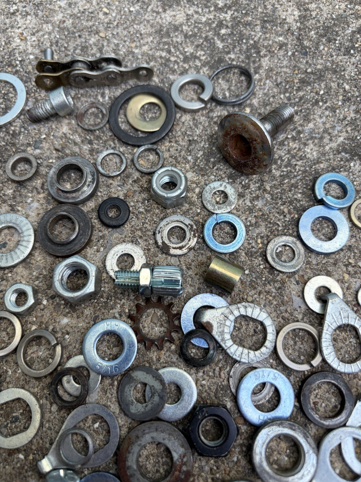 BMX Bike Bicycle Washers Bottom Bracket Lot Brake Stem Old School Bolts