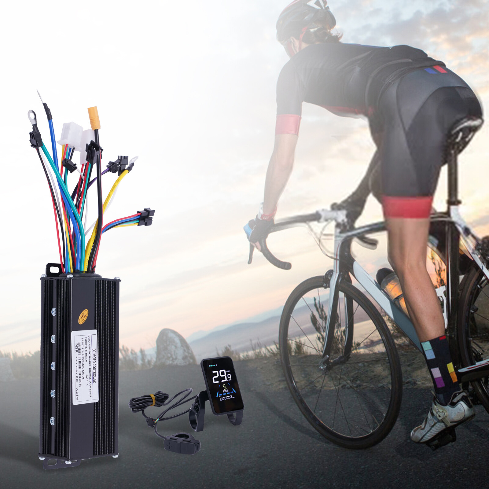 36V 1200W EBike Electric Bicycle Scooter Brushless Controller Kit LCD Display