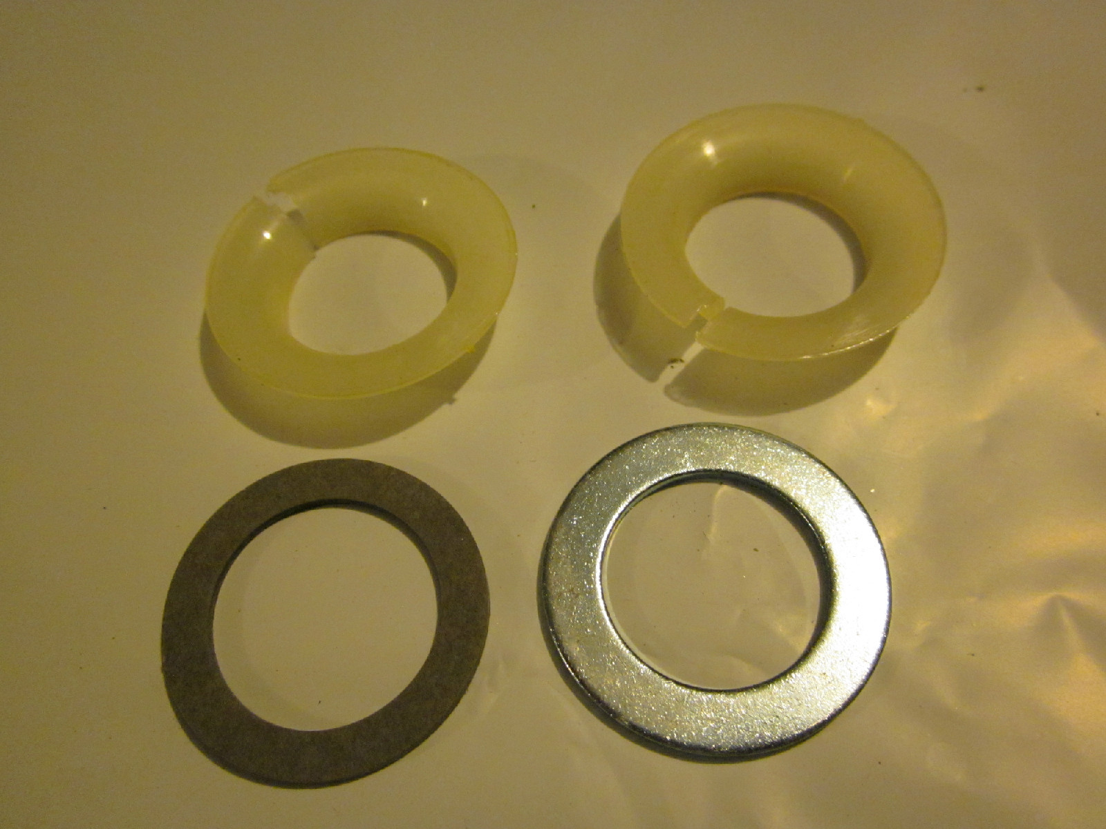 Tricycle Split Nylon Bushing Bearing & Fiber And Metal Washer NOS