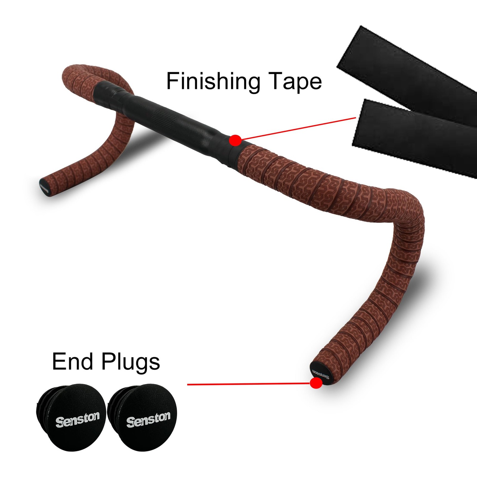 Senston PU Bicycle Handle Wraps Tape Road Bike Handlebar Tapes Cycling Grip T…
