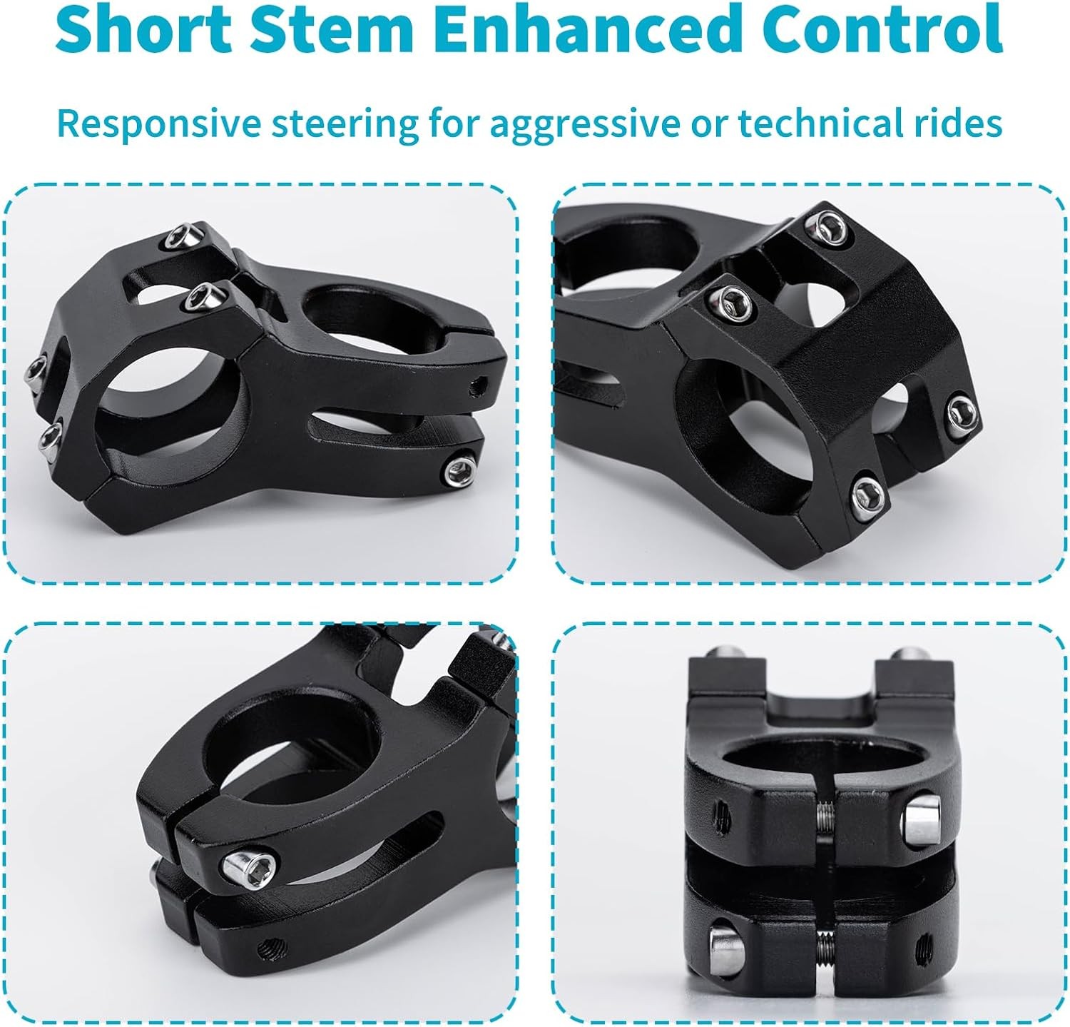 MTB Cycling Mountain Bike Stem Short Handlebar Stem Aluminum alloy US