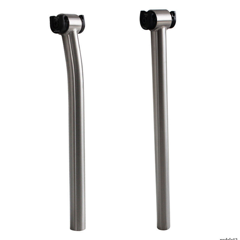 27.2 30.9 31.6 Titanium Bicycle Seatpost MTB Bike Ti Setback Seatpost 350/400mm