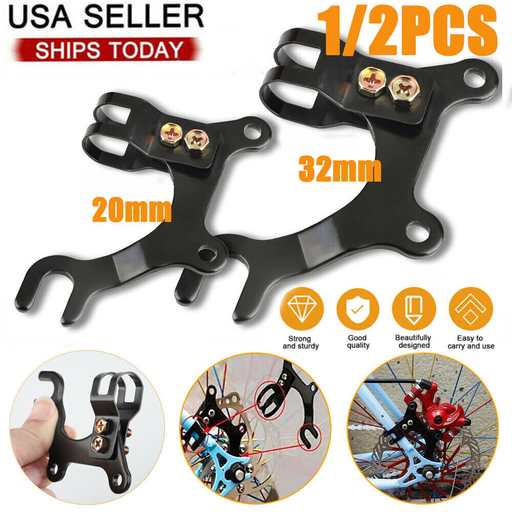 2Pc Bike Frame Conversion Bicycle Disc Brake Adaptor Bracket MTB Mountain Holder
