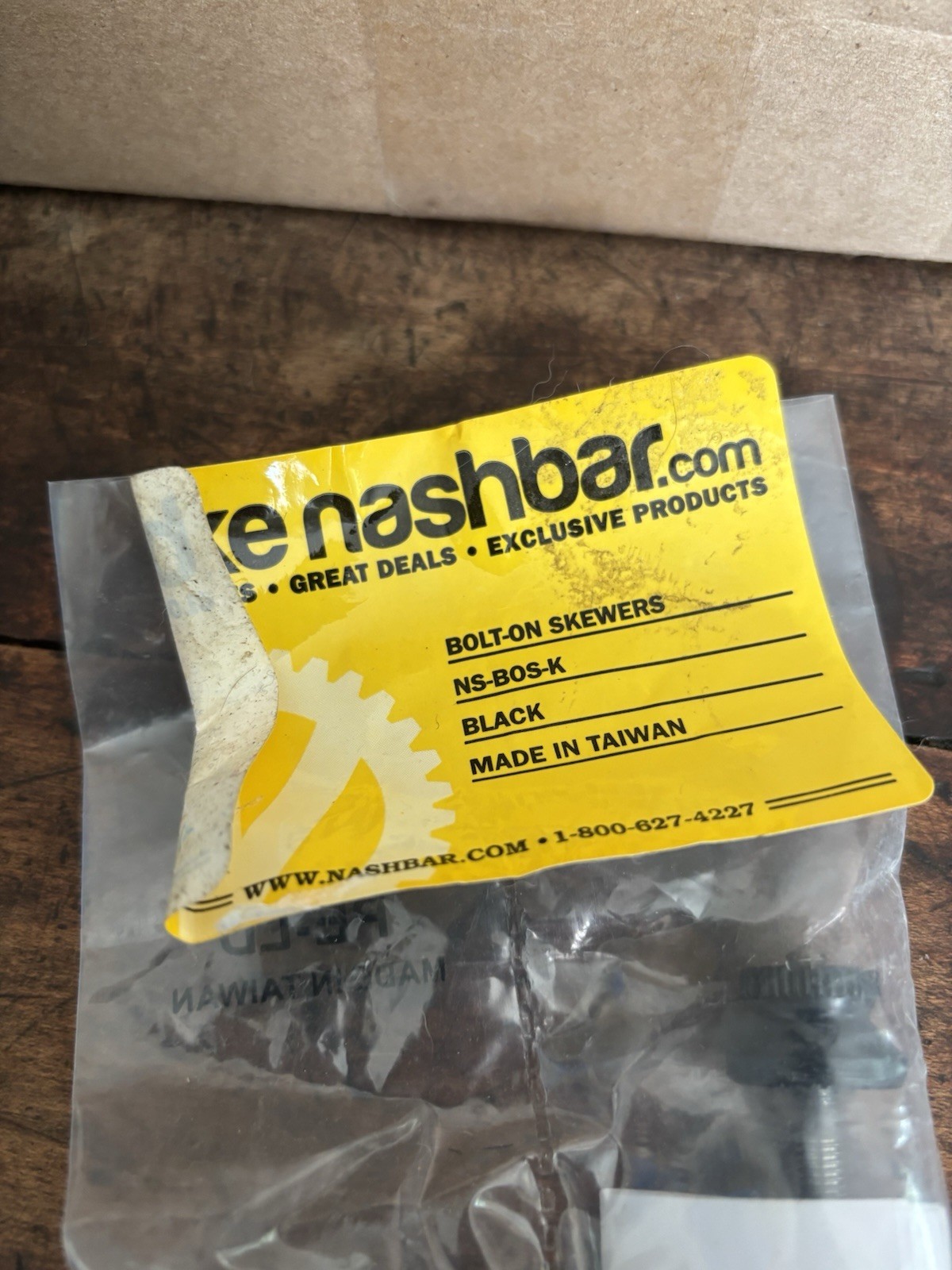 Vintage Nashbar Bolt-On Bike Skewer Set (2) NS-BOS-K- Front And Rear-