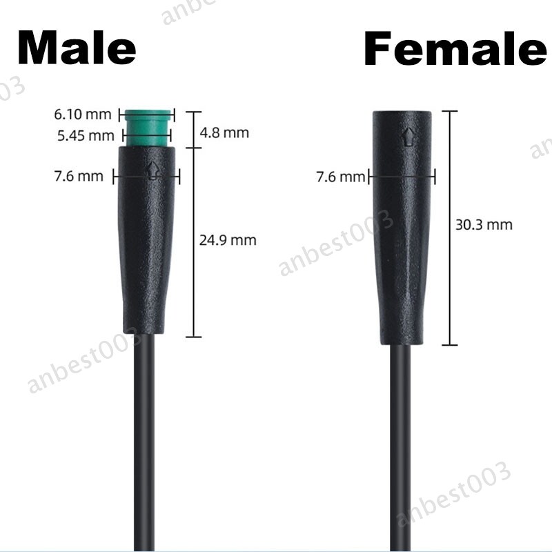 M6 2 3 4 5 core Julet Electric male female waterproof 6mm Signal Sensor Cable