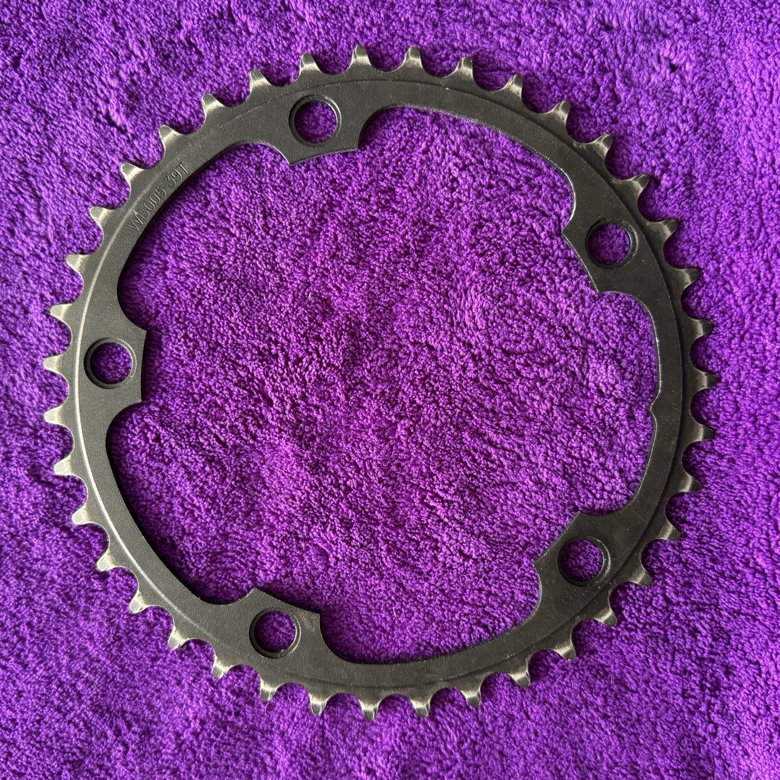 39T × 130mm x 5 Bolt Black Alloy Chainring FSA