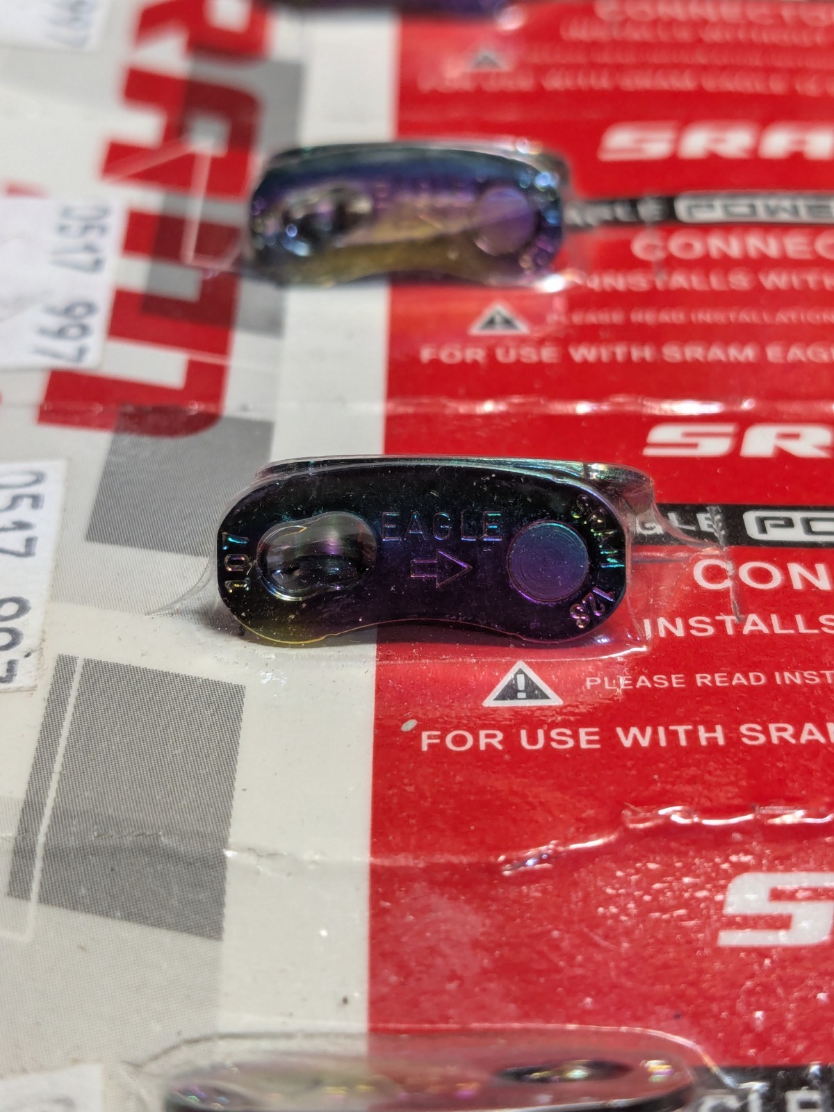 SRAM Eagle Powerlock 12 Speed Chain Connector Link Oil Slick/Rainbow – Lot of 6