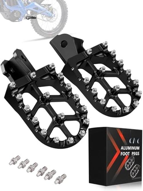 Dirt Bike Foot Pegs,7075 Aluminum CNC Pedals Rests for Surron Light Bee black
