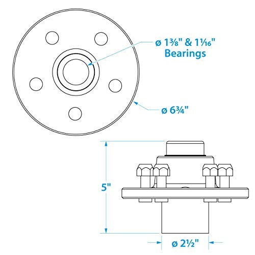 Trailer Wheel Hub One Size Galvanized