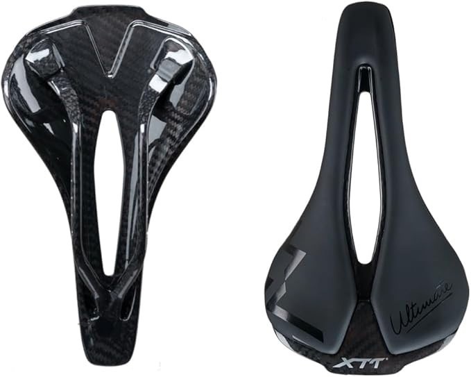 Generic Comfortable Microfiber Leather Carbon Fiber Bicycle Seat Mountain Road