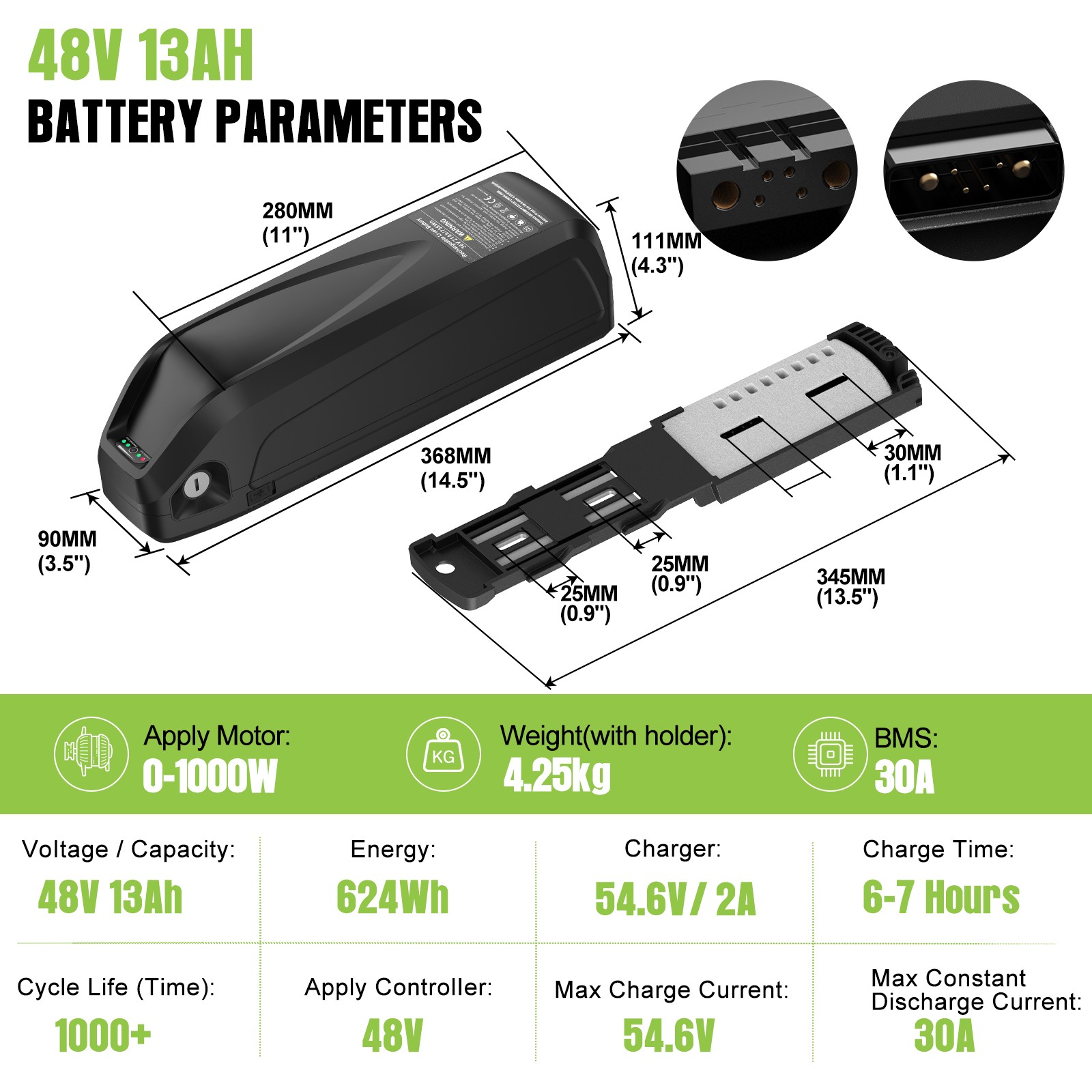 BAFANG BBS02B 48V 750W 68-100mm Mid Drive Motor DIY Ebike Conversion Kit USA
